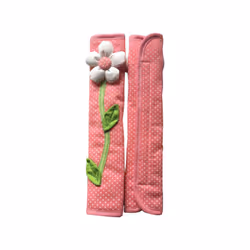 2PCS Pastoral Flower Polka Dot Door/Refrigerator Handle Cover Fridge Door Handle Gloves Home Decor Kitchen Accessories Pink