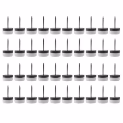 40Pcs Thickened Furniture Glide,Nail-On Nylon Slider Pad Floor Protector for Wooden Leg Feet Of Chair Table Sofa