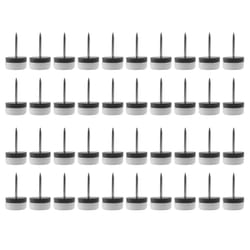 40Pcs Thickened Furniture Glide,Nail-On Nylon Slider Pad Floor Protector for Wooden Leg Feet Of Chair Table Sofa