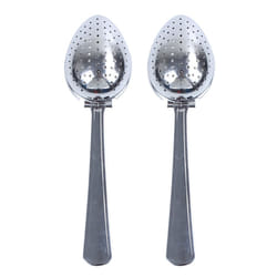 2X Stainless Steel Tea Infuser Strainer Spoon Loose Leaf Filter Herbs Spice NEW!