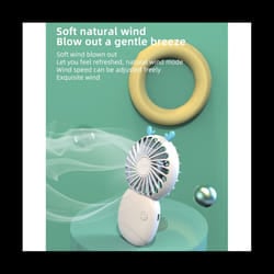 Summer Portable Mini Fan Small Pocket Fan Cartoon Fan Hand- Fan for Outdoor Mini Electric Fan,Pink