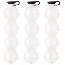 3X 4 Cavity Ice Square Maker Flexible Silicone Whiskey Cocktail DIY Round Ice Ball Food Grade Grid Party for Bar Kitchen
