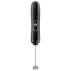 Handheld Mixer Foam Maker Battery Powered Portable Cordless Foamer Egg Beater Kitchen Whisk Tools Black