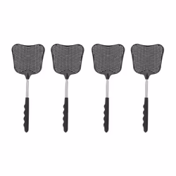 Mosquito and Fly Killing Plastic Fly Swatter Retractable Stainless Steel Rod