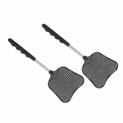 Mosquito and Fly Killing Plastic Fly Swatter Retractable Stainless Steel Rod