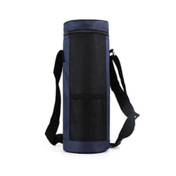Water Bottle Cooler Bag Universal Water Bottle Pouch High Capacity Insulated Cooler Bag Outdoor Camping Hiking,Dark Blue