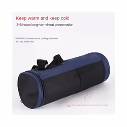 Water Bottle Cooler Bag Universal Water Bottle Pouch High Capacity Insulated Cooler Bag Outdoor Camping Hiking,Dark Blue