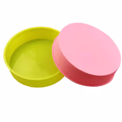 2Pcs Silicone Cake Molds,8 Inch Round Cake Tins,Non Stick Baking Molds,Bakeware for Chocolate /Breads