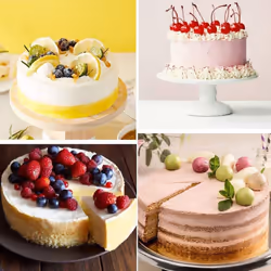 2Pcs Silicone Cake Molds,8 Inch Round Cake Tins,Non Stick Baking Molds,Bakeware for Chocolate /Breads