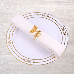 Gold Napkin Ring Durable Delicate Deer Napkin Ring Holder for Restaurant Christmas Party Dinner
