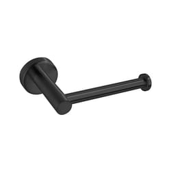 Wall Mounted Bathroom Toilet Paper Holder Rack Tissue Roll Stand Stainless Steel Towel Shelf Accessories Black