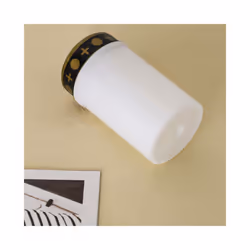 White Grave Candle for Cemetery Grave Solar Lights with Lighting LED Grave Light 1Pcs