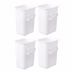 Fridge Food Sort Storage Box Plastic Multi-Use Kitchen Chopstickes Utensils Holder Bathroom Organizer 4Pcs White