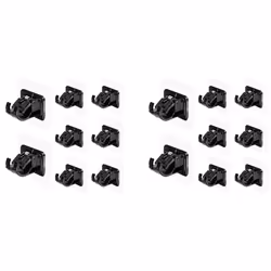 16PCS No Drill Curtain Rod Brackets No Drilling Self Adhesive Curtain Rod Holder Hooks Nail Free Curtain Rod Hooks