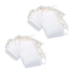 200Pcs Empty Teabags Environmental Food Grade Filter Paper String Heat Seal Herb Loose Tea Bag 5.5 x 7cm