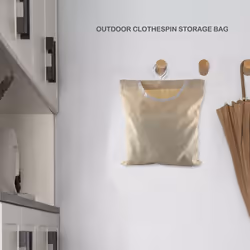 Clothespin Storage Bag Hanging Laundry Clothes Pin Organizer Washable Clothespin Storage Bags