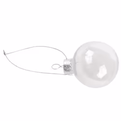 Clear DIY Baubles Shatterproof Seamless Plastic XMAS Ball Home Tree Decor Gift - 60mm QTY:12