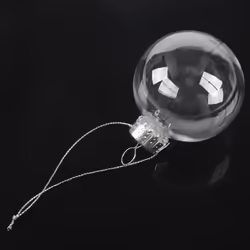 Clear DIY Baubles Shatterproof Seamless Plastic XMAS Ball Home Tree Decor Gift - 60mm QTY:12