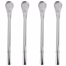 Set of 2 pcs - Stainless Steel Bombilla Straw Filtered