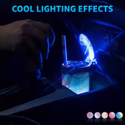 Car Portable Ashtray Car Ashtray with LED Light Cup Holder Ashtray with Color LED Light for Truck Office Home Car
