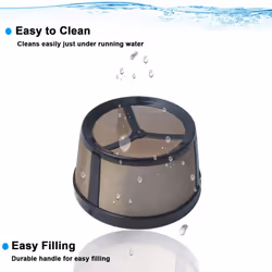 Reusable Mesh Ground Coffee Filter Basket for K-Duo Essentials and for K-Duo Machine Coffee Cup Pod for K Cup