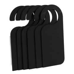 6 Pcs Wooden Door Sign Hanger Mini Double-Sided Wood Blackboard Chalkboard Message Notes Memo Board Door Knob Hanger Sign,