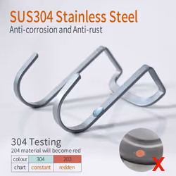 Over Cabinet Hook, 304 Stainless Steel Multiple Use S Shaped Hanging over the Cabinet Door Hooks Use for Kitchen, Cabinet,