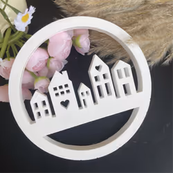 CNNOTEPAD House Listing Silicone Molds Gypsum Concrete Moulds Casting