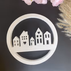 CNNOTEPAD House Listing Silicone Molds Gypsum Concrete Moulds Casting