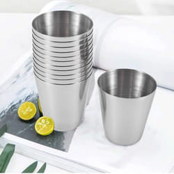 15 Pcs Stainless Steel Shot Glasses Drinking ,30Ml Camping Travel Coffee Tea Cup,for Whiskey Liquor