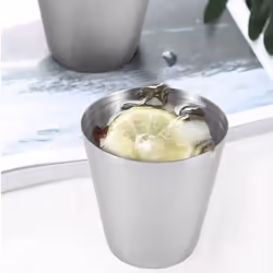 15 Pcs Stainless Steel Shot Glasses Drinking ,30Ml Camping Travel Coffee Tea Cup,for Whiskey Liquor