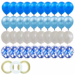 60 Pieces 12 Inch Latex Balloons Set,for Baby Shower Wedding Birthday Theme Party Decorations Supplies