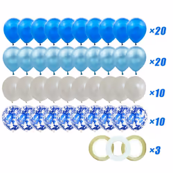 60 Pieces 12 Inch Latex Balloons Set,for Baby Shower Wedding Birthday Theme Party Decorations Supplies