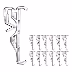 Valance Clips, Clear Plastic Valance Clips for Blinds, Hidden Window Blind Clips for Horizontal Blind Valance