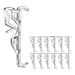 Valance Clips, Clear Plastic Valance Clips for Blinds, Hidden Window Blind Clips for Horizontal Blind Valance