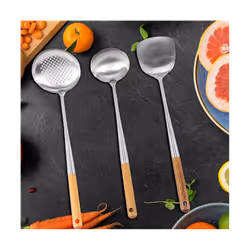 Wok Spatula, 17Inches Spatula for Wok, Stainless Steel Wok Spatula