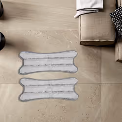 1 Set 2 Pcs Fiber Flat Floor Cleaning Cloth X Type Replace Cloth Mop Cloth Household Cleaning Mop Accessories