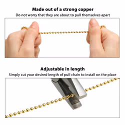 4 Pieces Ceiling Fan Chain Pulls Wooden Pull Chain Extension Pull Chain for Ceiling Light Lamp Fan Chain