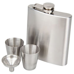 Stainless Steel Hip Flask for Liquor Whisky Cap Funnel Drinkware Drinker Hip Flask Mini Bottle with Funnel