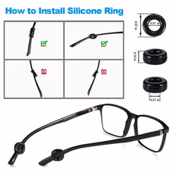 32 Pairs Eyeglasses Retainers Anti- Eyeglass Holder Comfort Ear Grip Hooks Protectors for Spectacle Sunglasses