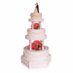 8Pcs/Set White Small+ Plastic Cake Pillars,Wedding Cake Pillars Stand,Fondant Cake Support Mold 's Day Wedding Birthday