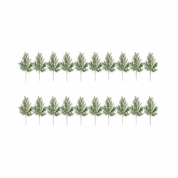 20PCS Artificial Green Cypress Tree Leaf Pine Needle Leaves Branch Christmas Wedding Home Office Hotel Decoration A