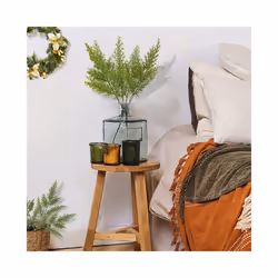 20PCS Artificial Green Cypress Tree Leaf Pine Needle Leaves Branch Christmas Wedding Home Office Hotel Decoration A