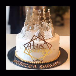 4Pcs Gold Crown Cake Topper for Baby Shower Birthday Princess Party Wedding Cake Decorations Rhinestone Crystal