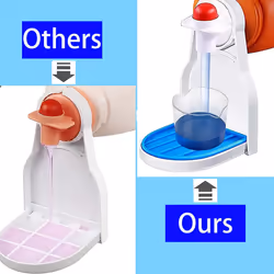 Laundry Detergent Cup Holder, Laundry Cup Holder Drip Tray Catcher, with Blue Cushion 2Pack