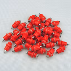 50Pcs Poultry Chicken Nipple Drinker Spring Type Bird with Automatic Water Dispenser Chicken Mouth Bird Drinking Water