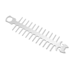 Skewers for Grilling Reusable Fish Bone Shape Barbecue Skewers Garden Camping BBQ Supplies for Grilling A