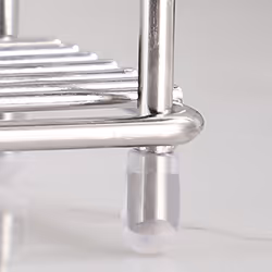 Small Bathroom Toothbrush Holder, 5 Slots Silver Stainless Steel Bathroom Accessories Small Space Storage Rack