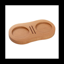 Wood Coffee Filter Tamper Holder Wooden Espresso Tamper Mat Stand Tamper Station Wooden Base Espresso Tamper Mat A