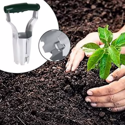 Automatic Transplanter Garden Hand Bulb Planter Tool with Depth Soil Release Planting Tool for Digging Hole Seed B